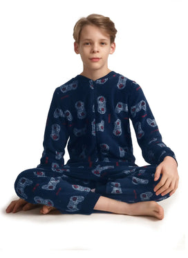 Arend Outfitter velours jongens onesie - Game