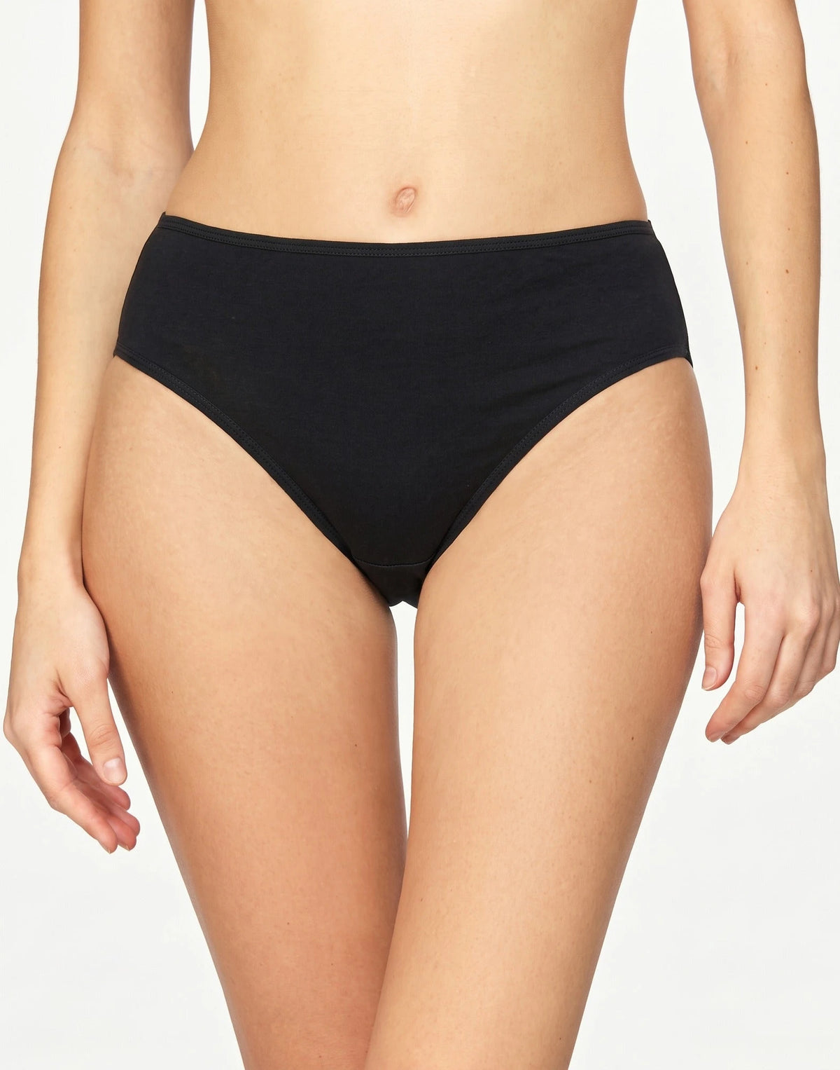 Zwart | voor | Vooraanzicht, zwart – Avet heup slip dames microfiber 3290