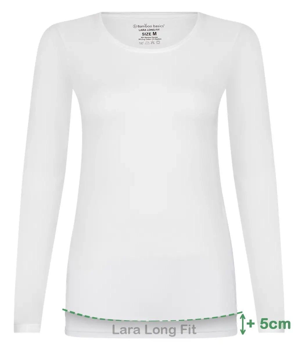 Bamboobasics Bamboo Basics 2-pak Extra lange shirts Lange mouw - Lara
