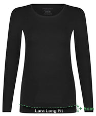 Bamboobasics Bamboo Basics 2-pak Extra lange shirts Lange mouw - Lara