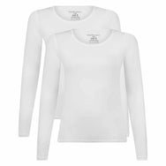 Bamboobasics Bamboo Basics 2-pak Extra lange shirts Lange mouw - Lara