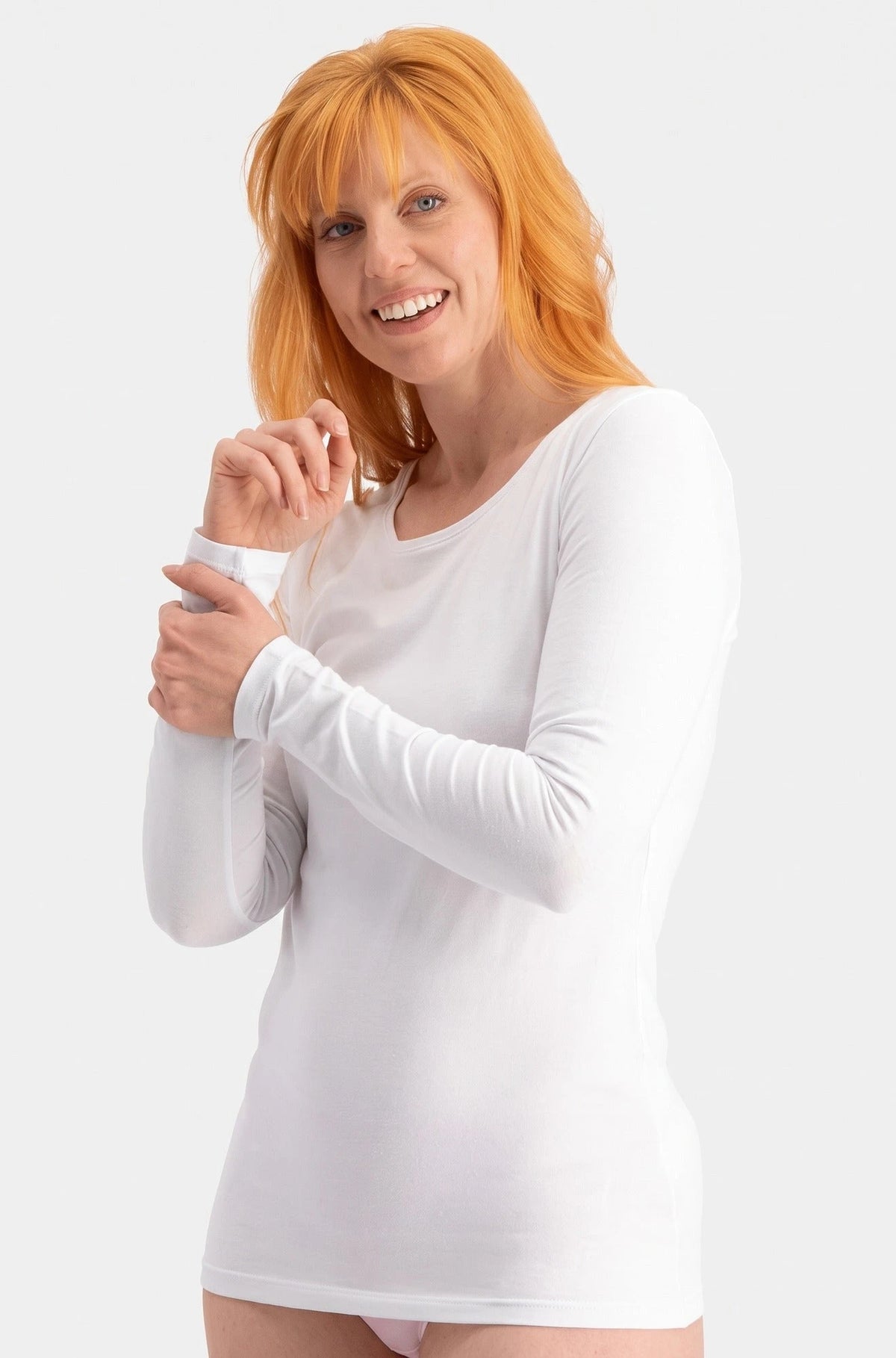 Bamboobasics Bamboo Basics 2-pak Extra lange shirts Lange mouw - Lara
