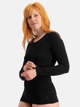Bamboobasics Bamboo Basics 2-pak Extra lange shirts Lange mouw - Lara