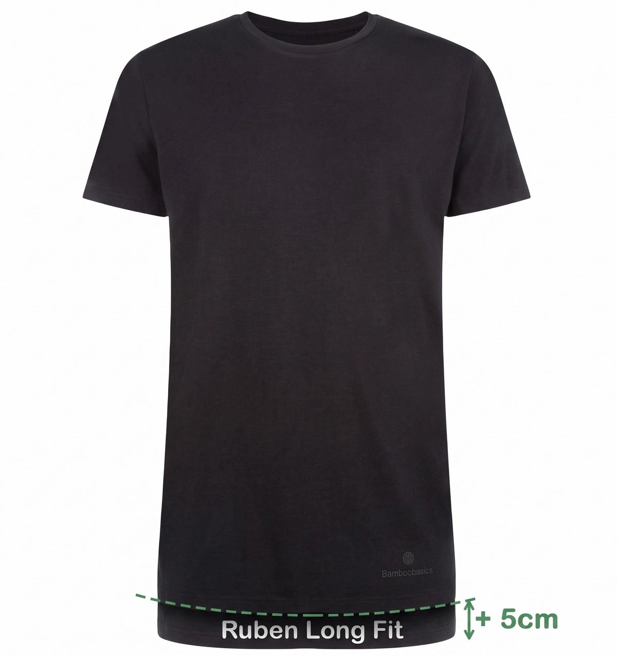 Bamboobasics Bamboo Basics 2-pak Extra Lange T-shirts heren - Ruben