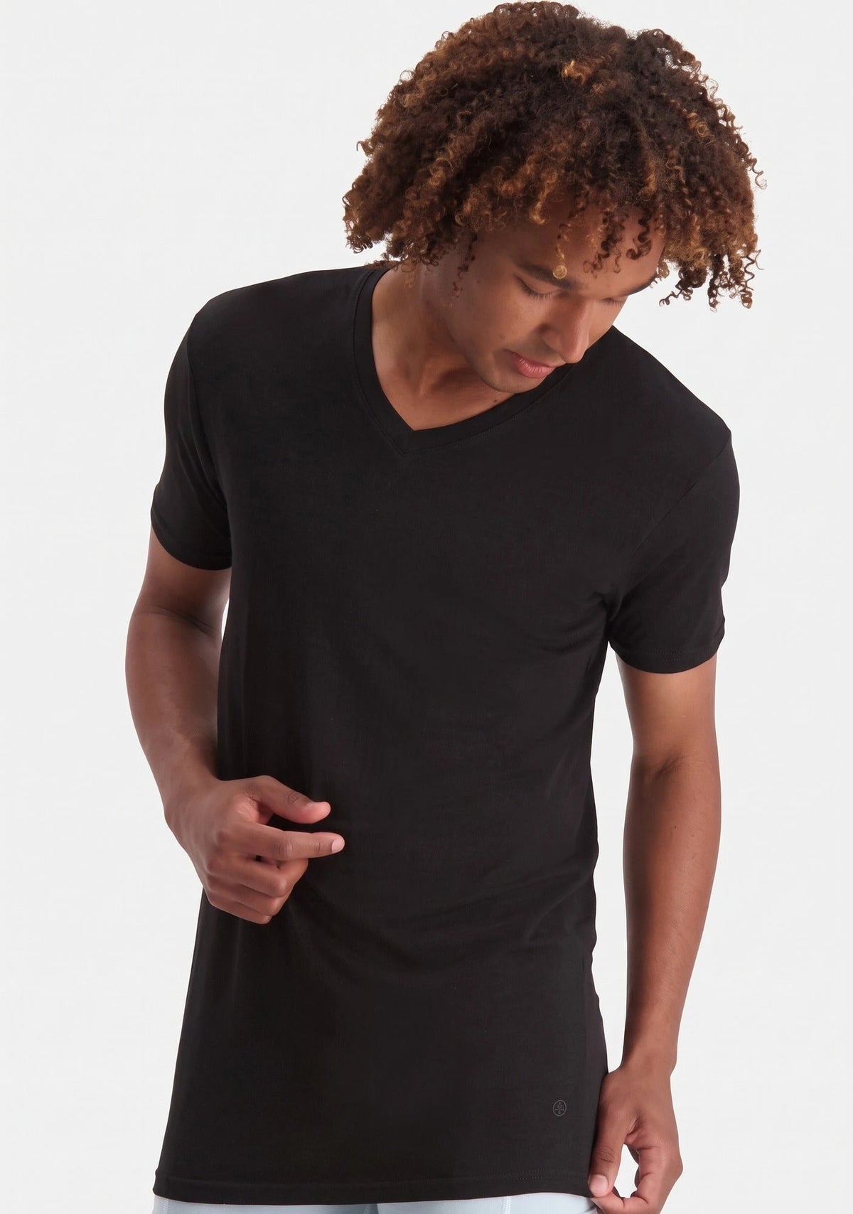 Bamboobasics Bamboo Basics 2-pak - Extra lange T-shirts v-hals