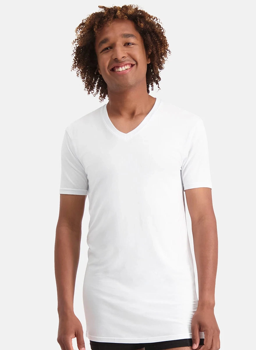 Bamboobasics Bamboo Basics 2-pak - Extra lange T-shirts v-hals