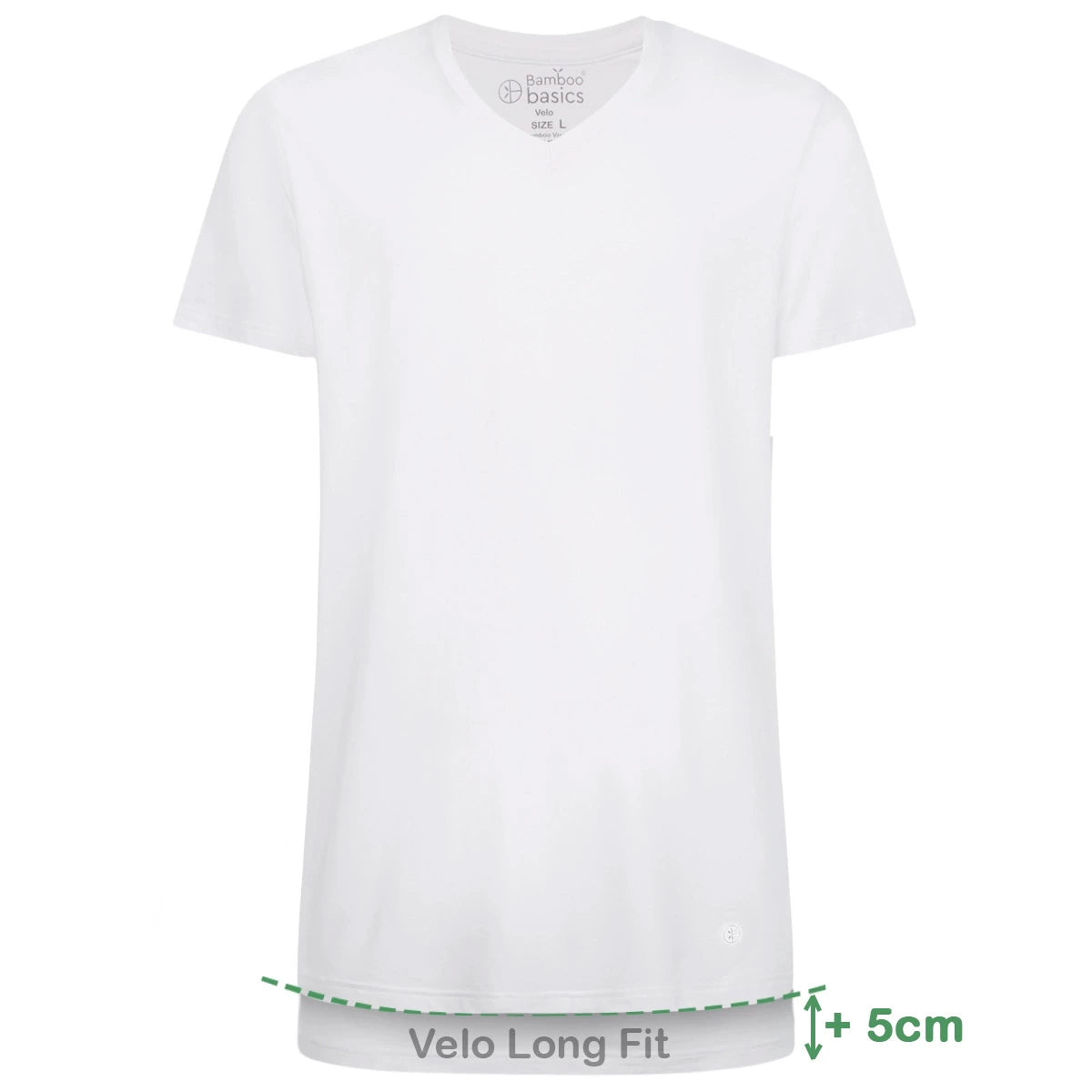 Bamboobasics Bamboo Basics 2-pak - Extra lange T-shirts v-hals