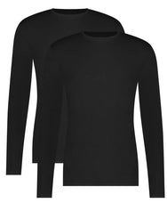 Bamboobasics Bamboo Basics 2-pak heren ondershirts lange mouw - Ralph