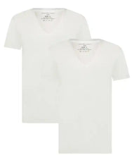 Bamboobasics Bamboo Basics 2-pak heren T-shirts V-hals - slim fit - Vigo