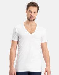 Bamboobasics Bamboo Basics 2-pak heren T-shirts V-hals - slim fit - Vigo