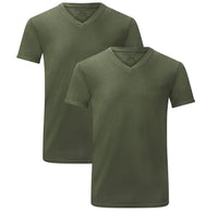 Bamboobasics Bamboo Basics 2-pak heren T-shirts V-hals - Velo