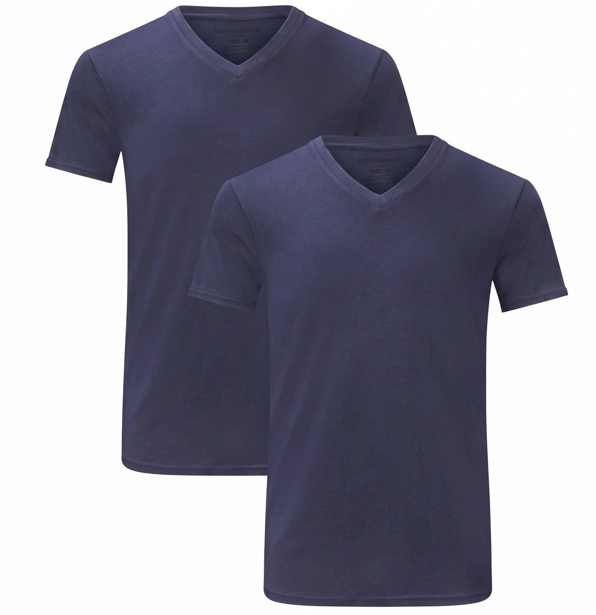 Bamboobasics Bamboo Basics 2-pak heren T-shirts V-hals - Velo
