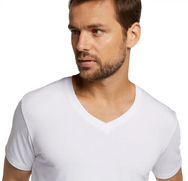 Bamboobasics Bamboo Basics 2-pak heren T-shirts V-hals - Velo