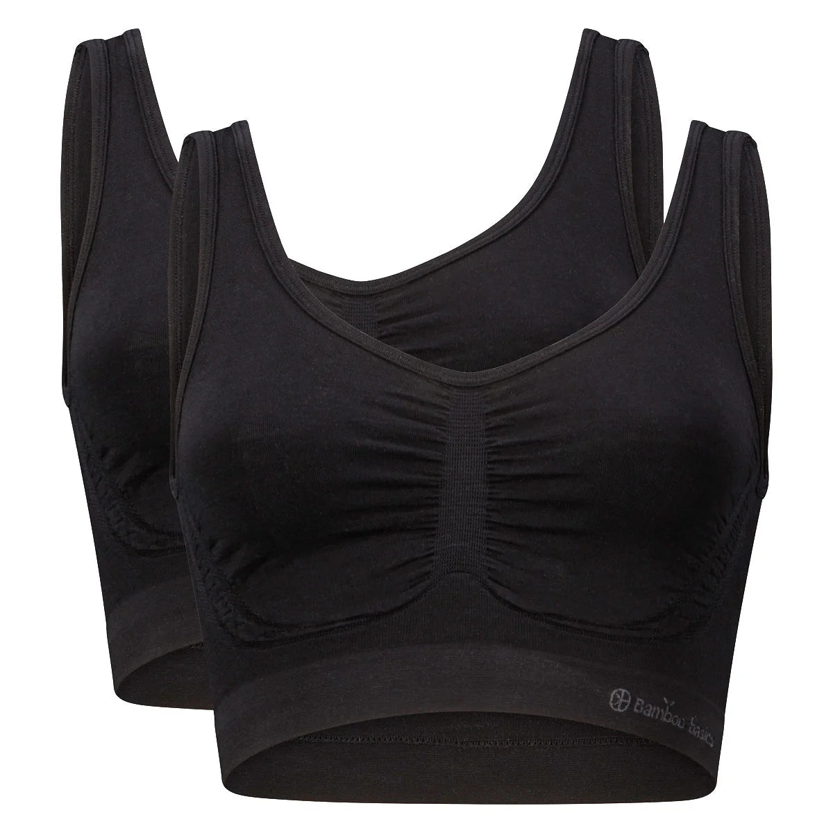 Bamboobasics Bamboo Basics 2-pak naadloze BH's - Nova