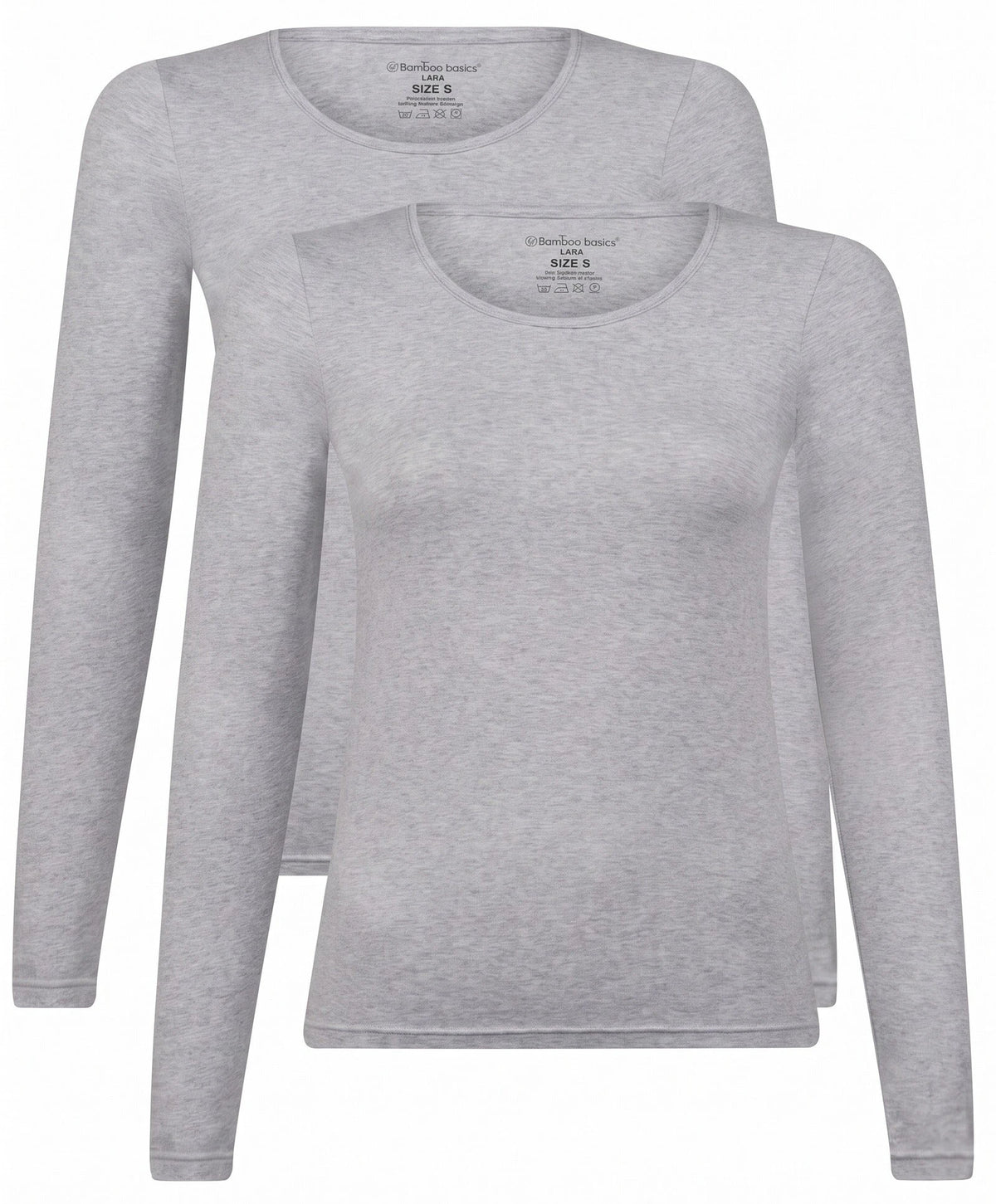 Bamboobasics Bamboo Basics 2-pak shirts dames - Lange Mouw - Lara