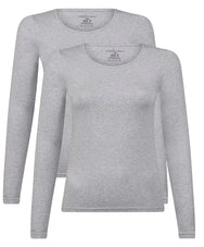 Bamboobasics Bamboo Basics 2-pak shirts dames - Lange Mouw - Lara