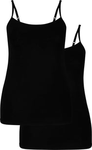 Bamboobasics Bamboo Basics 2-pak spaghetti dames hemden - Vera