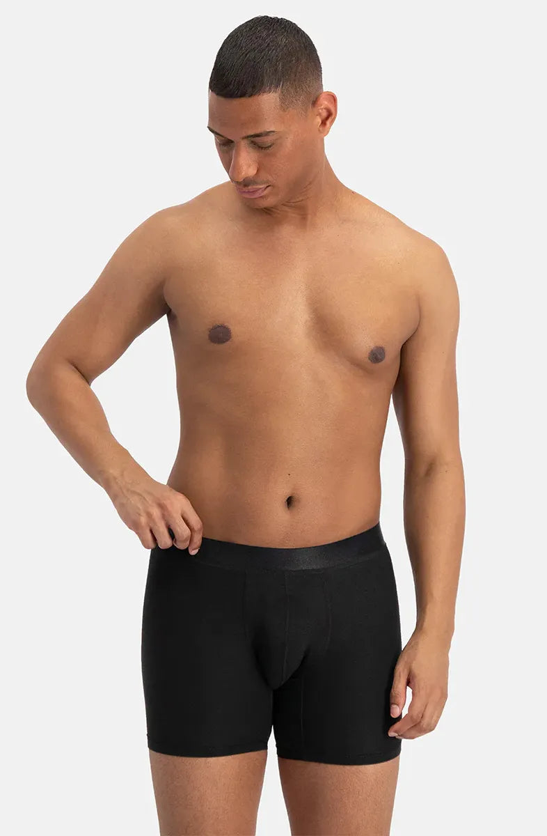 Bamboobasics Bamboo Basics 3-pak Extra lange heren boxershorts bamboe - Jack