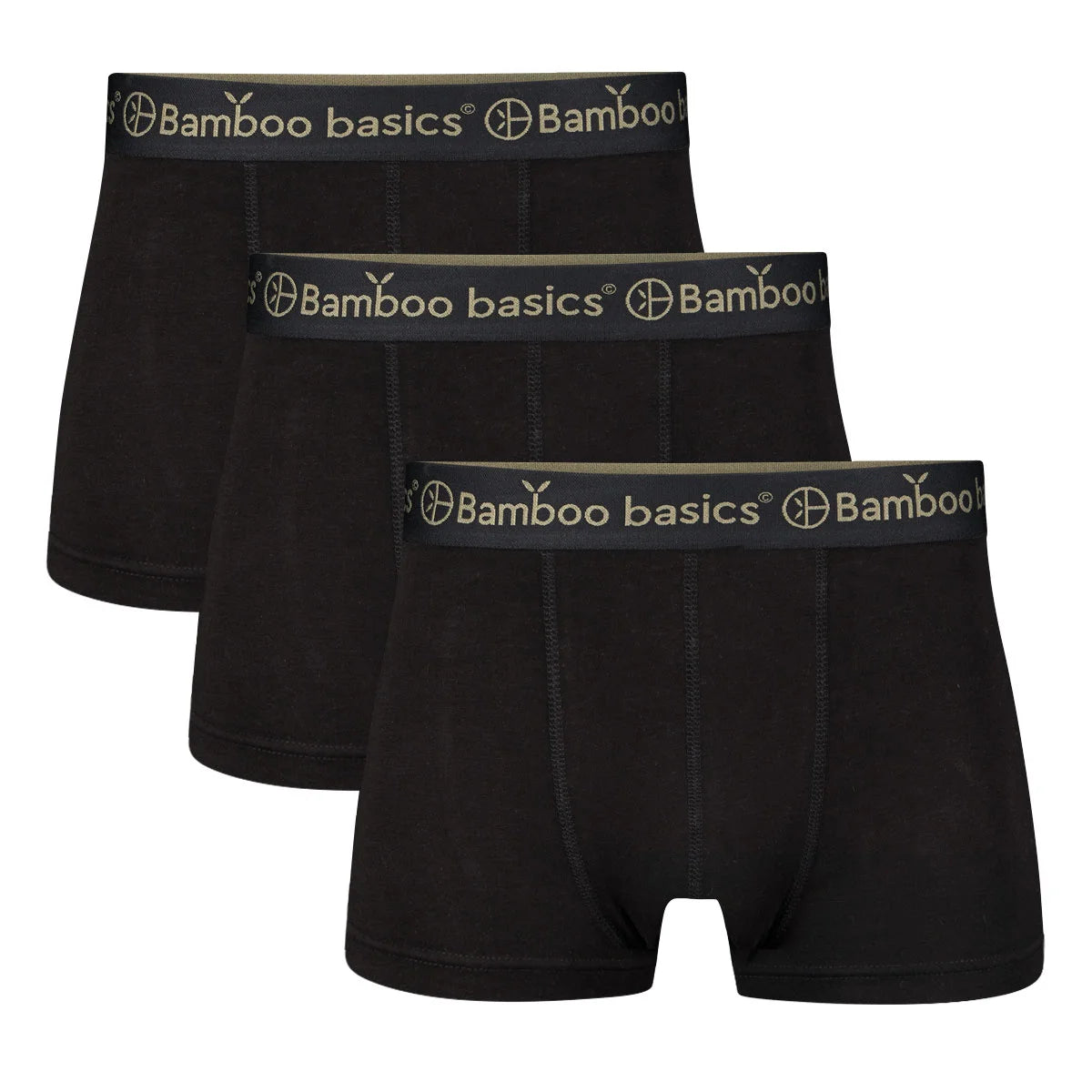 Bamboobasics Bamboo Basics 3-pak heren boxershorts - Liam - Zwart