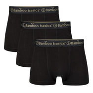 Bamboobasics Bamboo Basics 3-pak heren boxershorts - Liam - Zwart