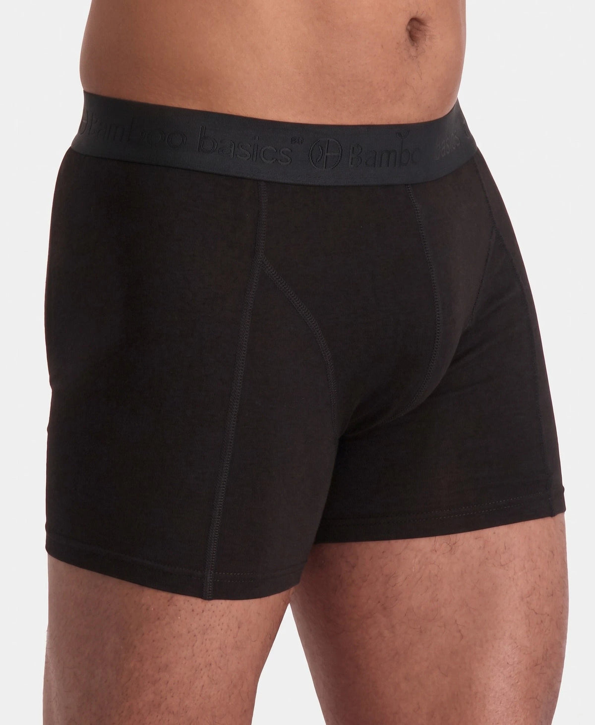 Bamboobasics Bamboo Basics 3-pak heren boxershorts Rico - Black Ton