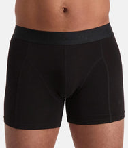 Bamboobasics Bamboo Basics 3-pak heren boxershorts Rico - Black Ton