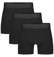 Bamboobasics Bamboo Basics 3-pak heren boxershorts Rico - Black Ton