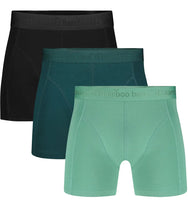Bamboobasics Bamboo Basics 3-pak heren boxershorts Rico - Black Ton