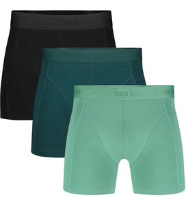 Bamboobasics Bamboo Basics 3-pak heren boxershorts Rico - Black Ton