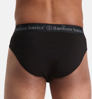 Bamboobasics Bamboo Basics 3-pak heren slips - James - Zwart