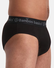 Bamboobasics Bamboo Basics 3-pak heren slips - James - Zwart