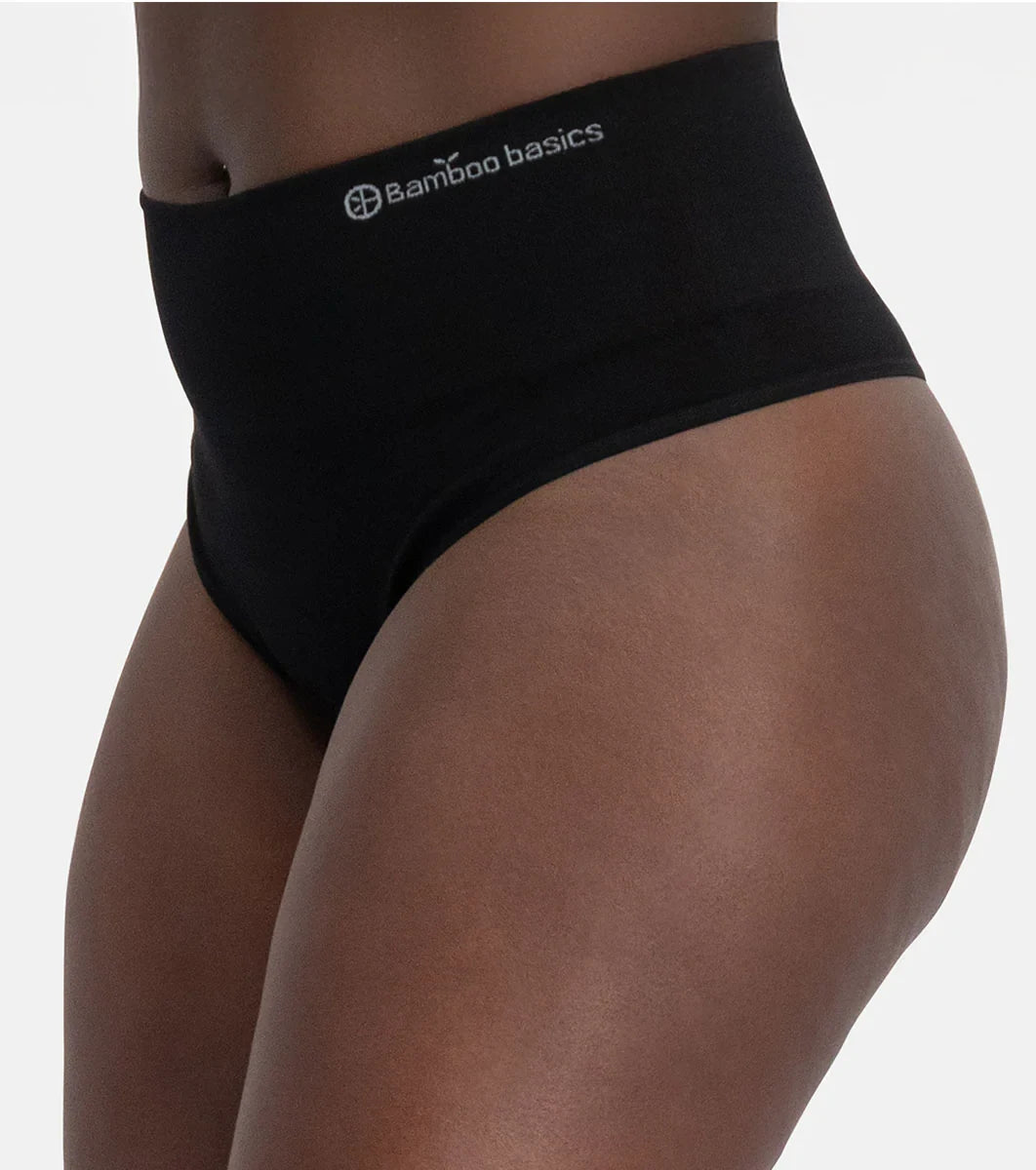 Bamboobasics Bamboo Basics 3-pak hoge taille strings dames - Naadloos
