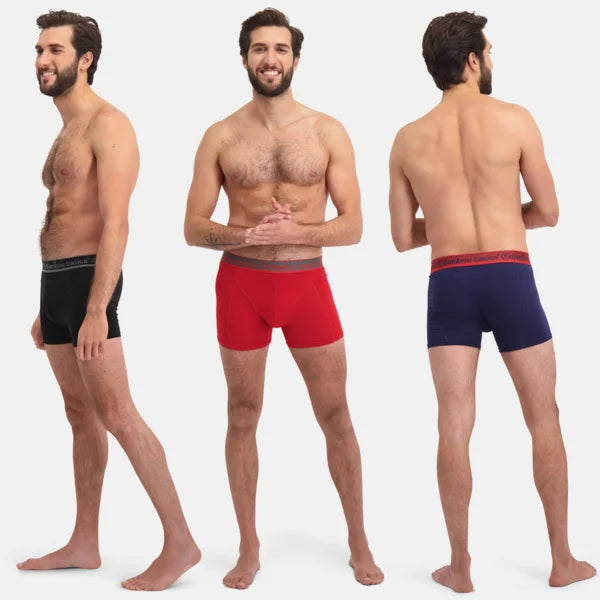 Bamboobasics Bamboo Basics 7-pak heren boxers - Rico - Rood/Blauw/Zwart