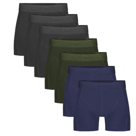 Bamboobasics Bamboo Basics 7-pak heren boxers - Rico - Zwart/Blauw/Groen