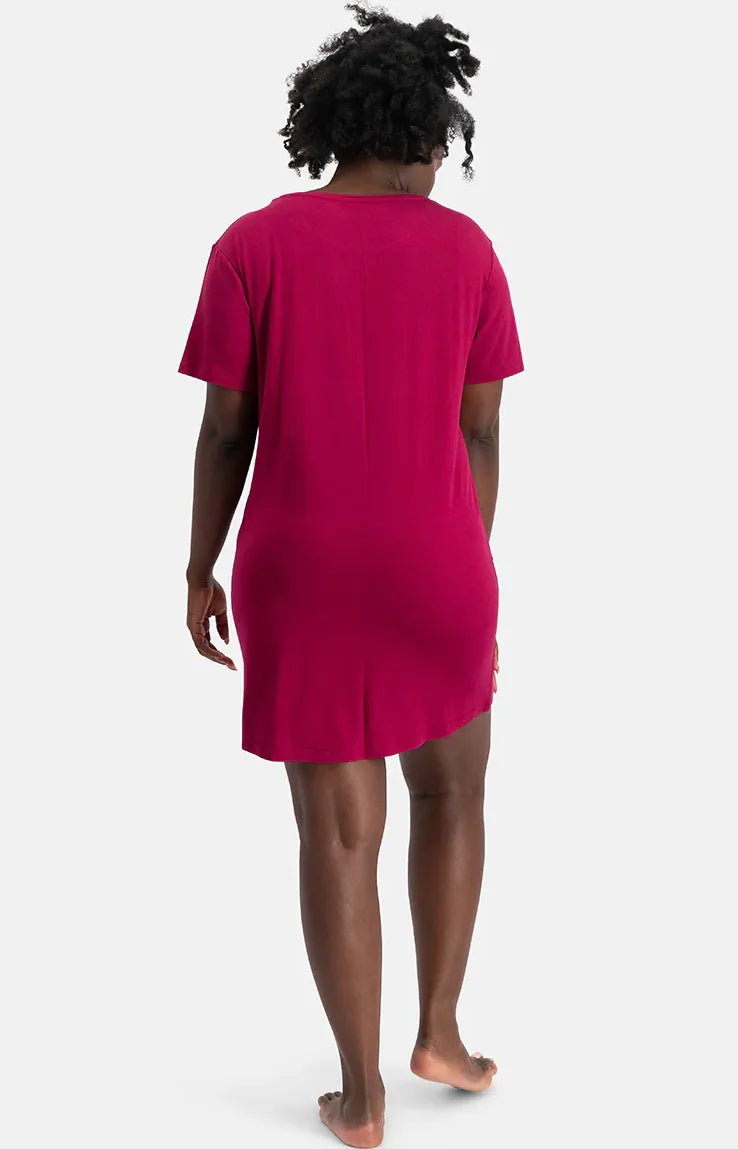 Bamboobasics Bamboo Basics bamboe dames nachthemd korte mouw - Nora