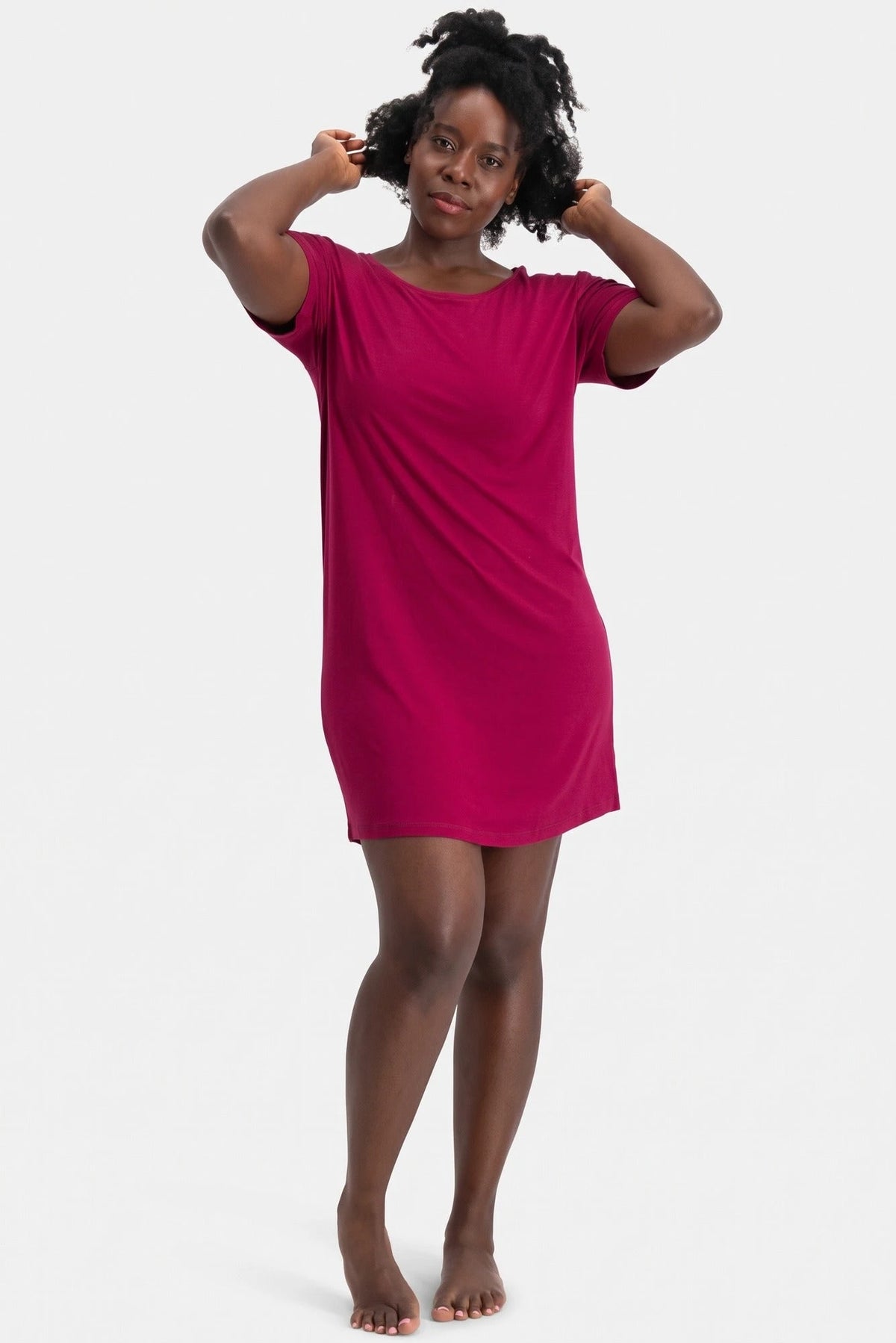 Bamboobasics Bamboo Basics bamboe dames nachthemd korte mouw - Nora