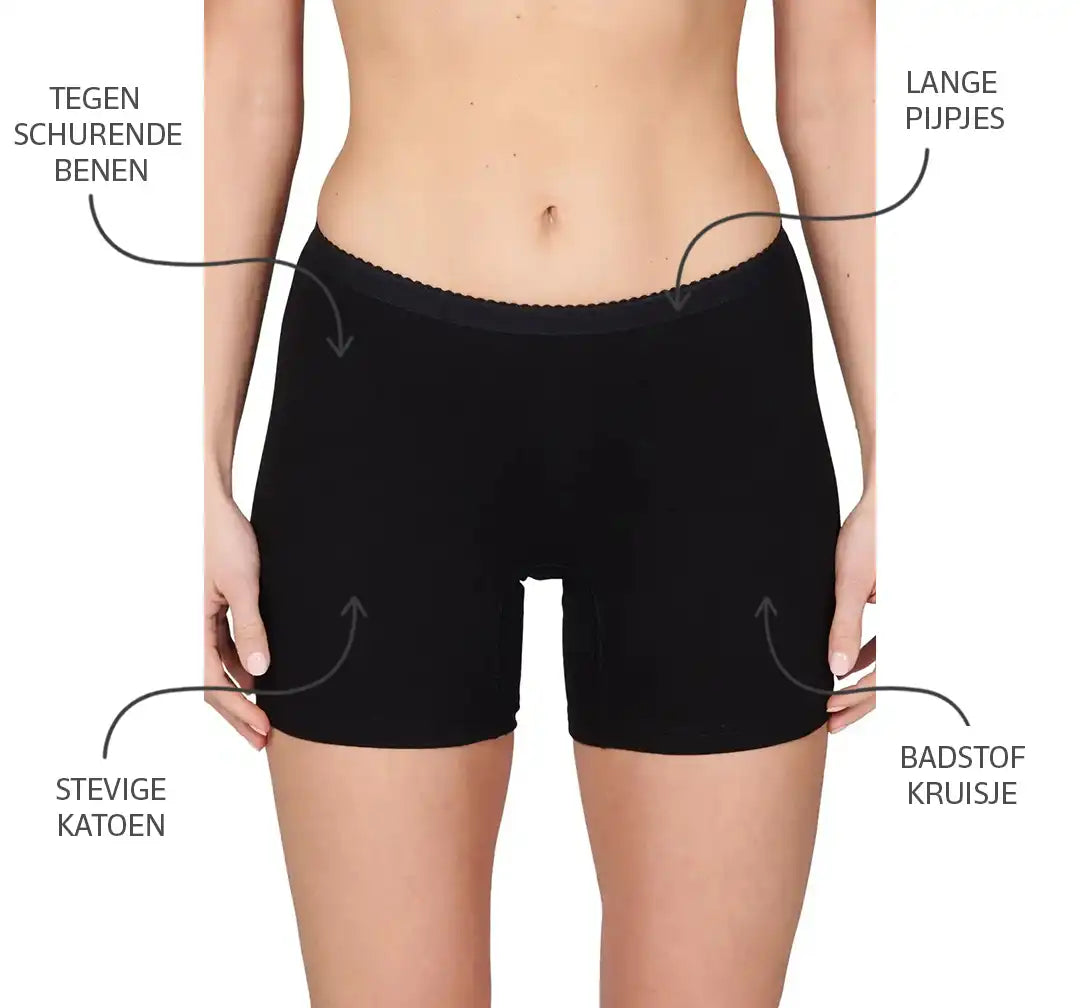 Beeren Beeren 2-pak dames Boxershort Softly - lange pijpjes