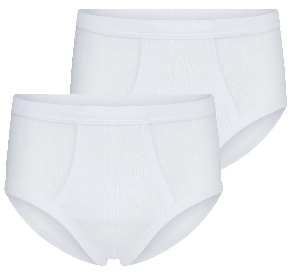 Beeren Beeren 2-pak heren slip wit - met gulp M3000