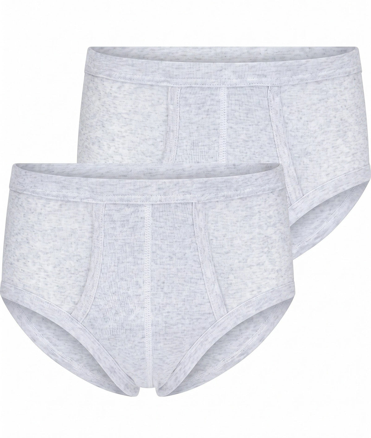 Beeren Beeren 2-pak heren slips met gulp - M500 grijsmellee