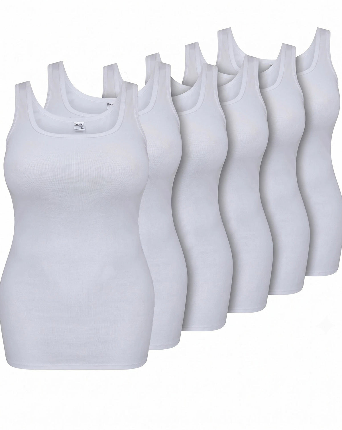 Beeren 6-pack Carola singlet hemden dames