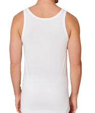 Beeren Beeren extra lang heren hemd - singlet - wit