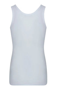 Beeren Beeren extra lang heren hemd - singlet - wit