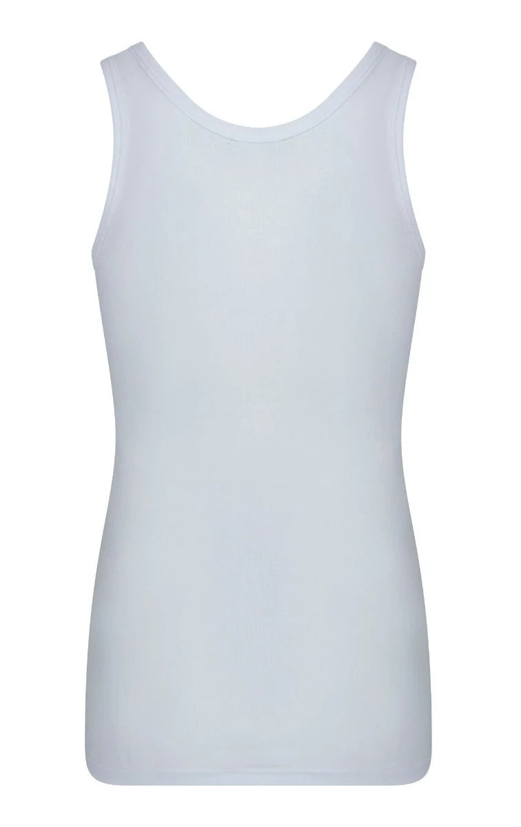 Beeren Beeren extra lang heren hemd - singlet - wit