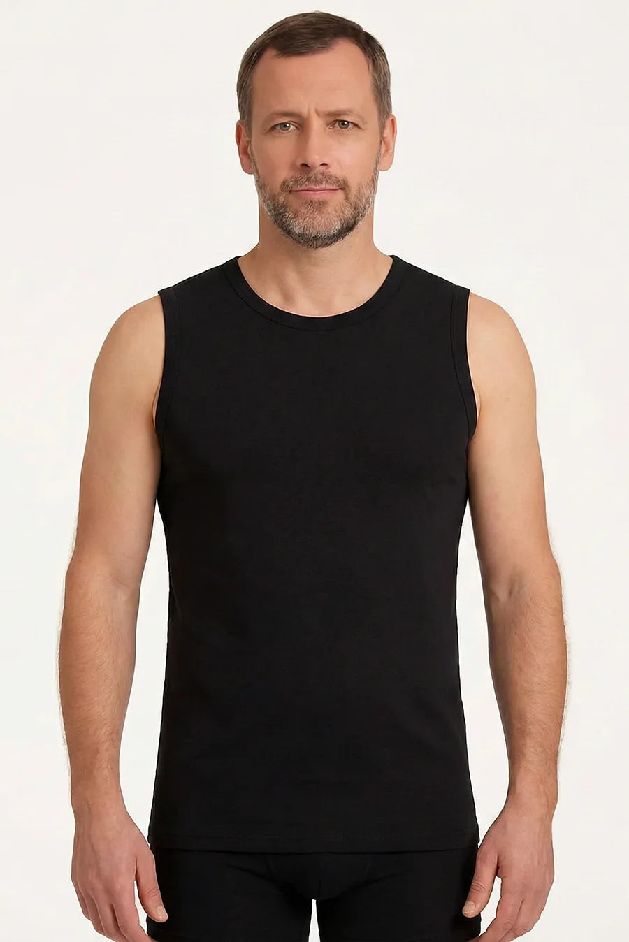 Beeren Beeren heren mouwloos shirt katoen Extra lang