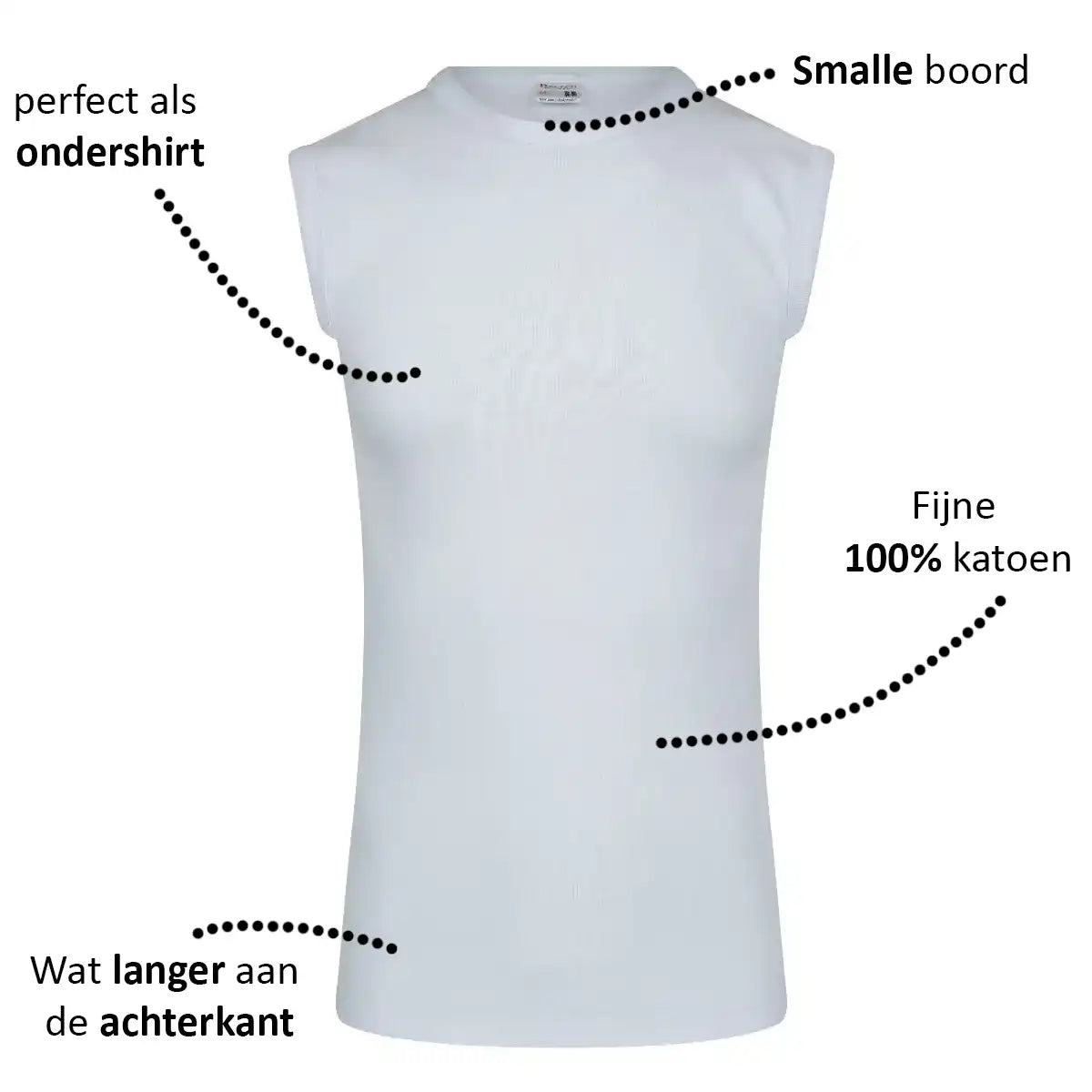 Beeren Beeren heren mouwloos shirt katoen