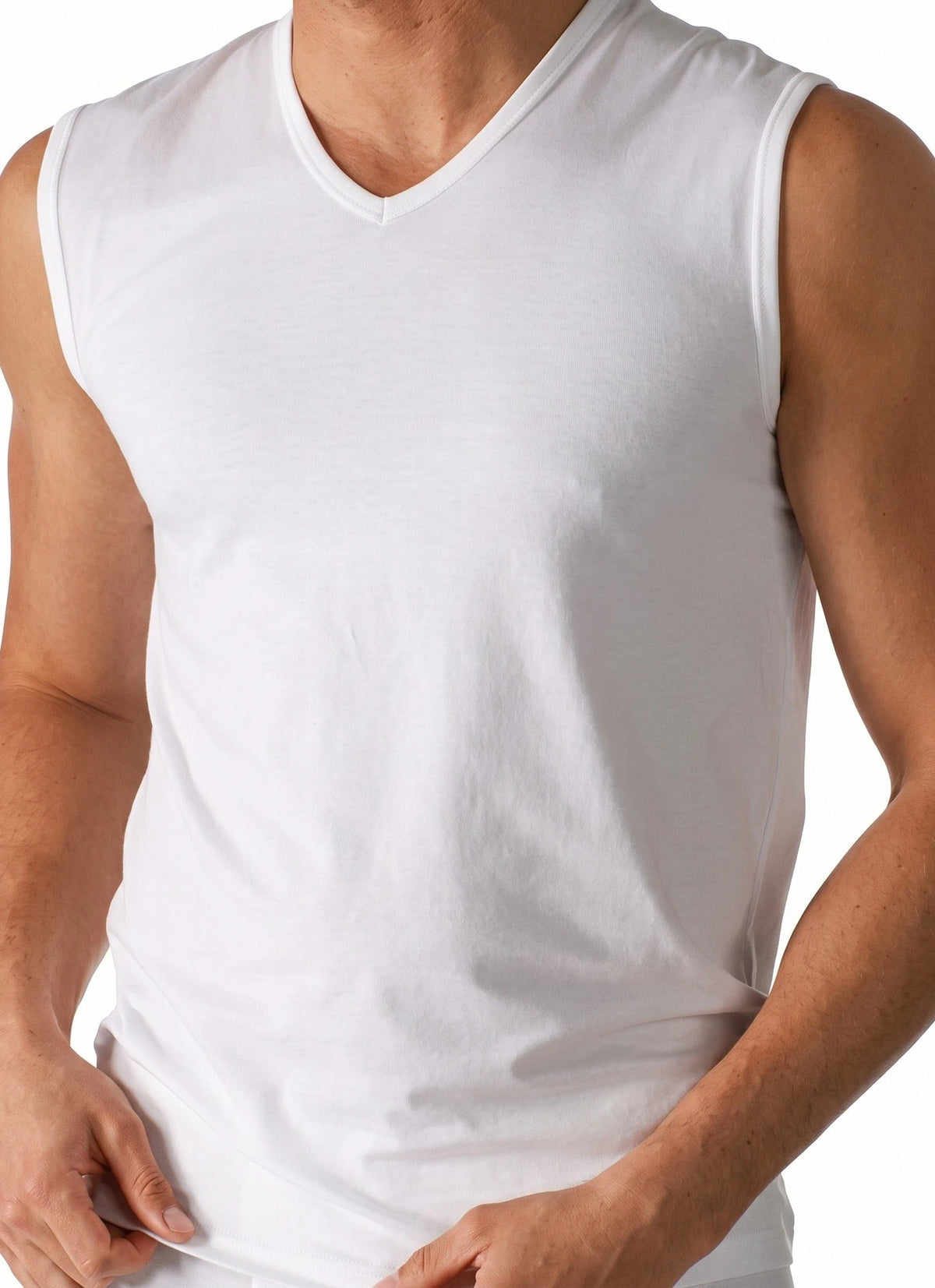 Beeren Beeren heren mouwloos shirt V-hals