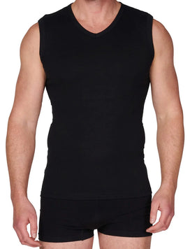 Beeren Beeren heren mouwloos shirt V-hals