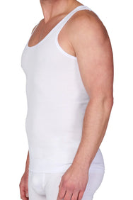 Beeren Beeren heren onderhemd 100% katoen - singlet wit, M3000