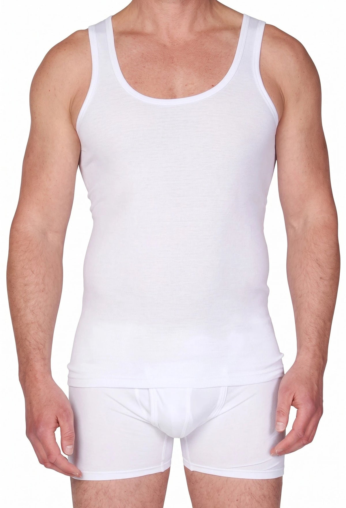 Beeren Beeren heren onderhemd 100% katoen - singlet wit, M3000