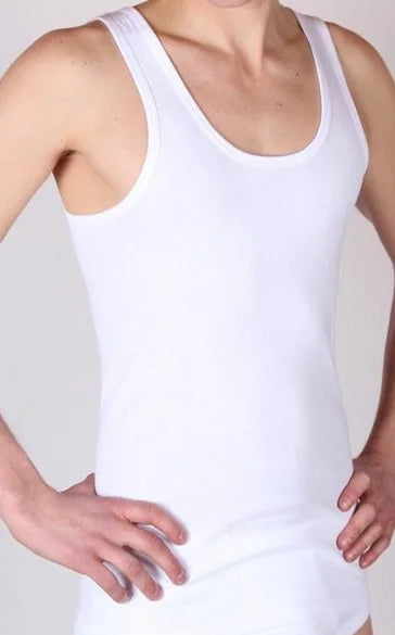 Beeren Beeren heren onderhemd 100% katoen - singlet wit, M3000